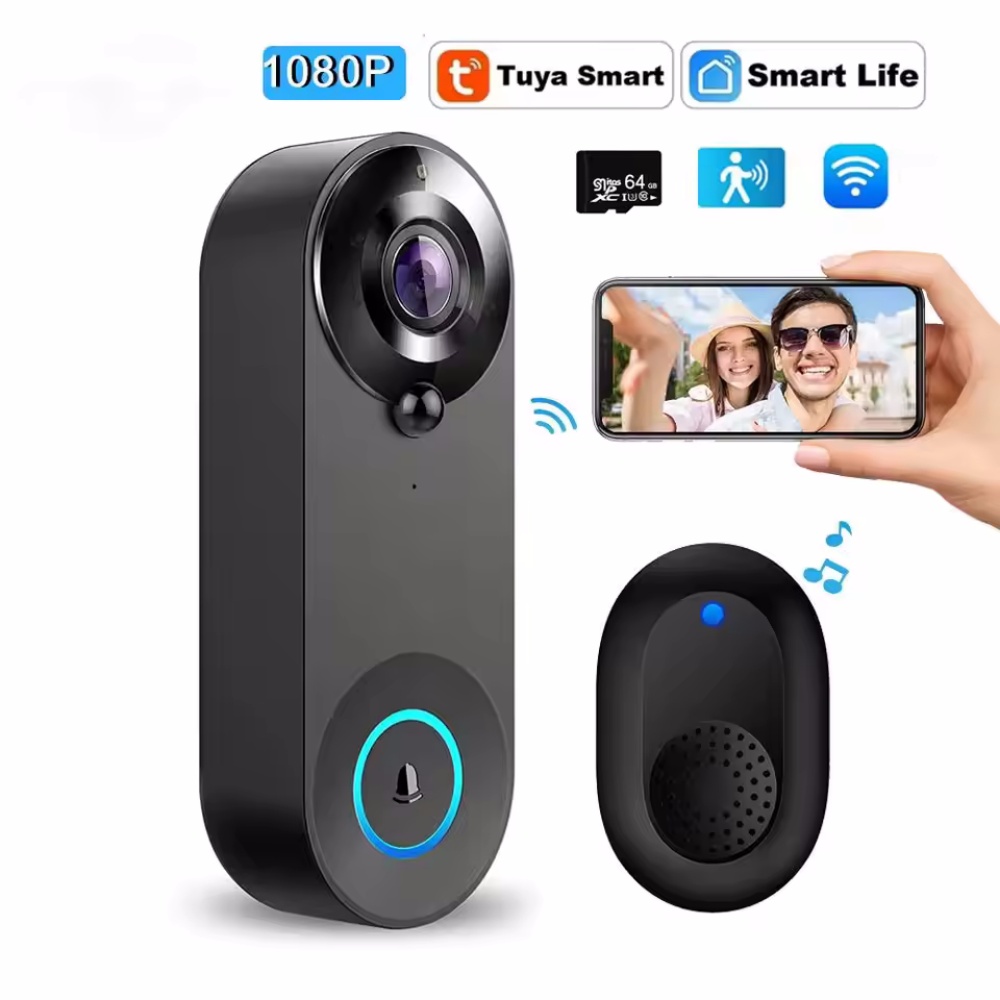 Smart Home Video Doorphone Ezviz - Tuya 1080P Wireless WIFI Doorbell Video