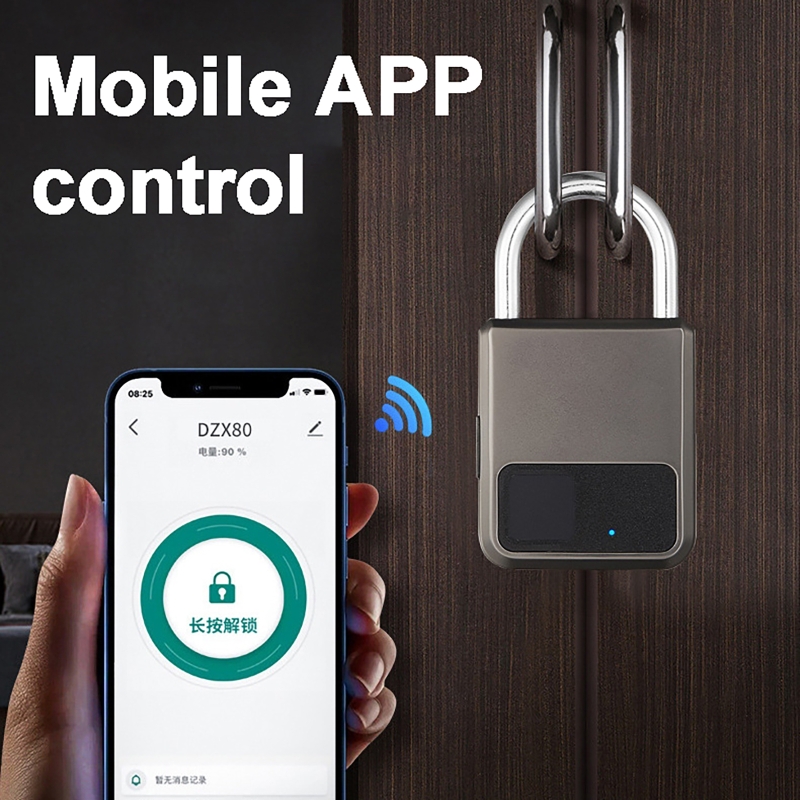 Smart Door Lock - Tuya Smart Padlock 20 Number Fingerprints