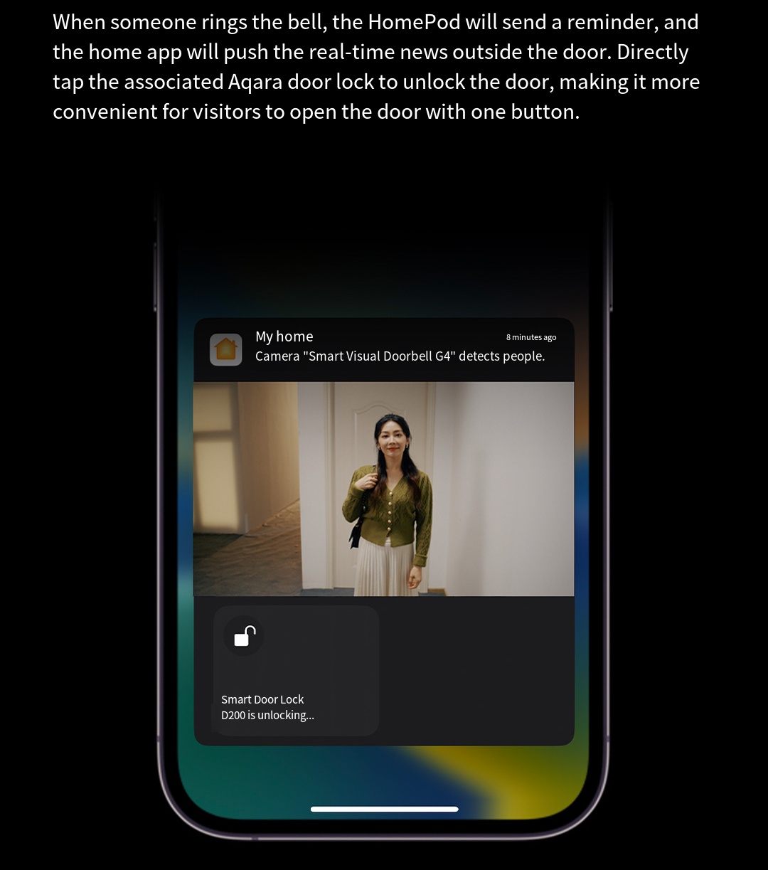 Smart Home Video Doorbell App - Aqara G4 Video Doorbell 1080P HD