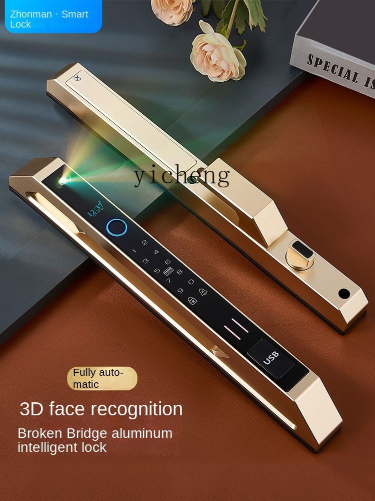 Smart Door Lock - cc29Automatic Broken Bridge Aluminum Fingerprint Lock