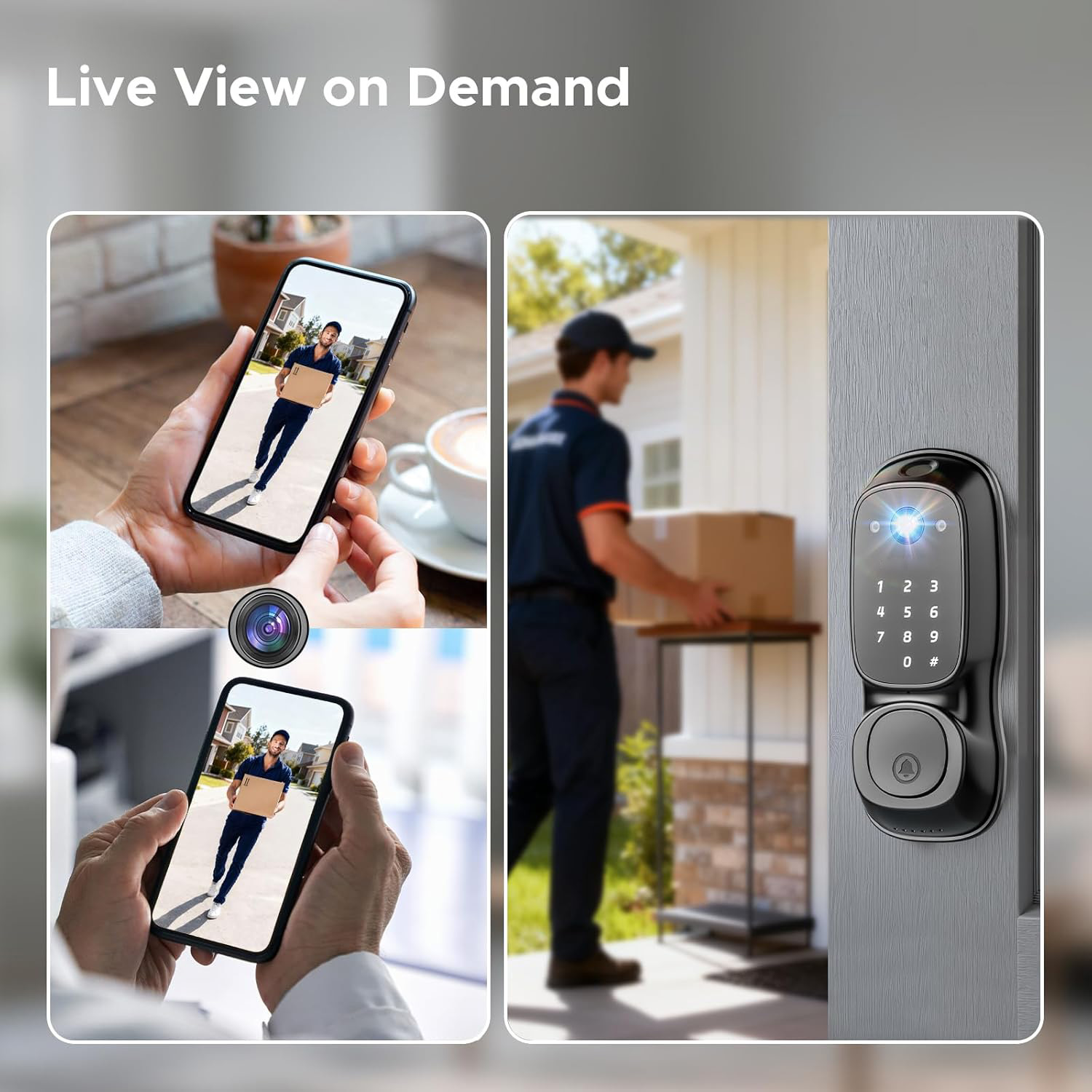 Tuya Wifi Smart Door Lock ‎Cam - đánh giá và giá Smart Door Lock