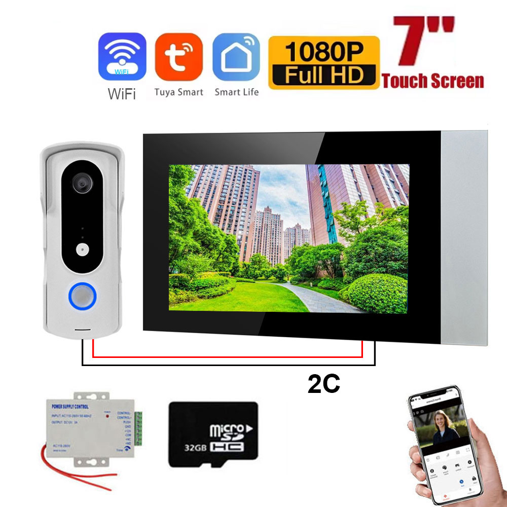 2 Wire Smart Home Tuya Wifi 10 - đánh giá và giá Smart Home Video Doorphone Ezviz