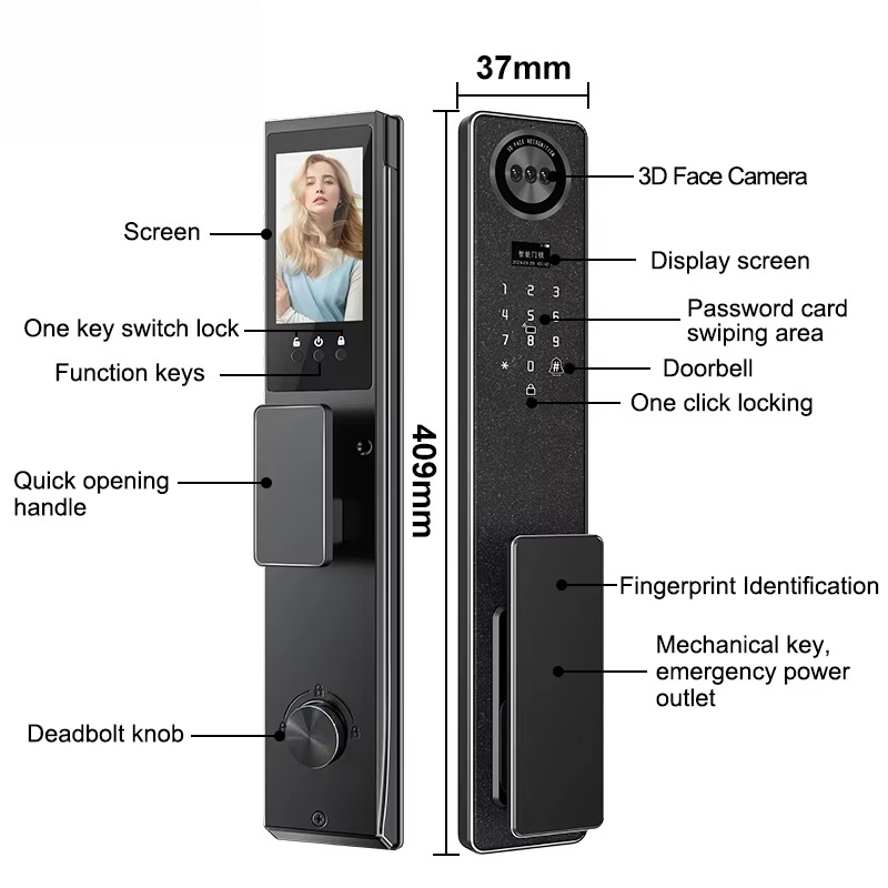Tuya WiFi Smart Door Lock, Hom - đánh giá và giá Smart Door Lock