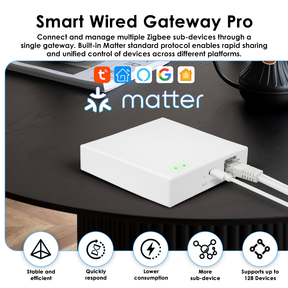 Tuya Zigbee Matter Wired Gatew - đánh giá và giá Smart Home Offline System