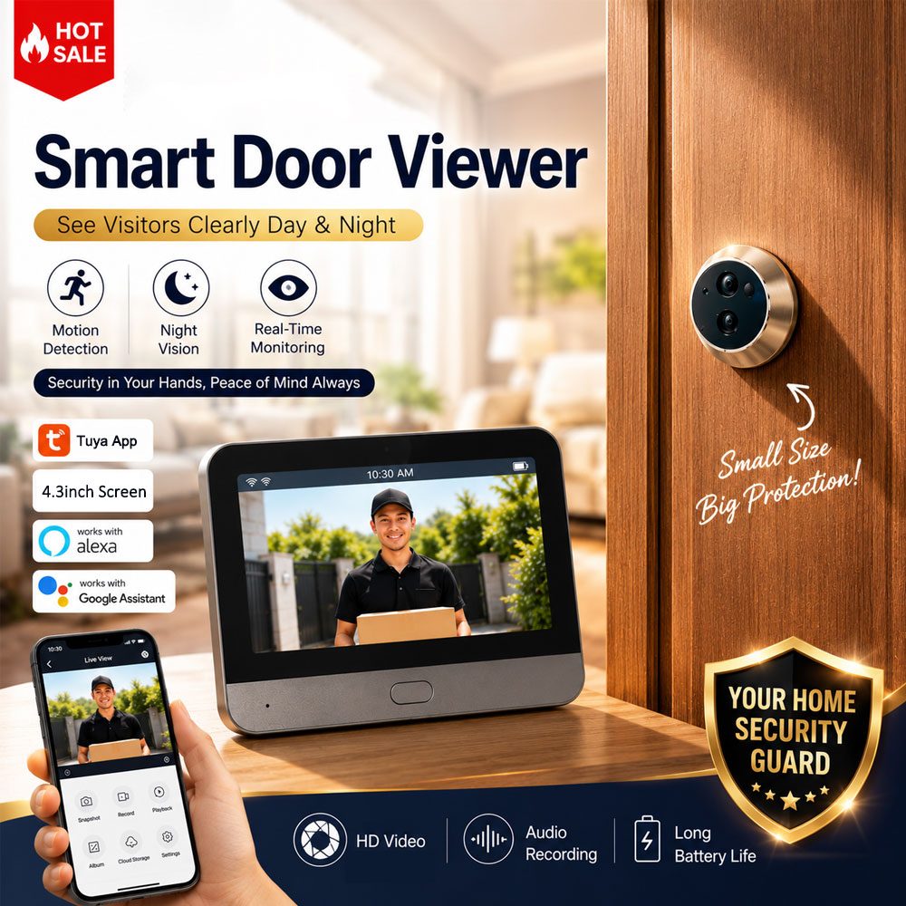 Tuya Smart 5MP Peephole Door C - đánh giá và giá Smart Home Video Doorphone Ezviz