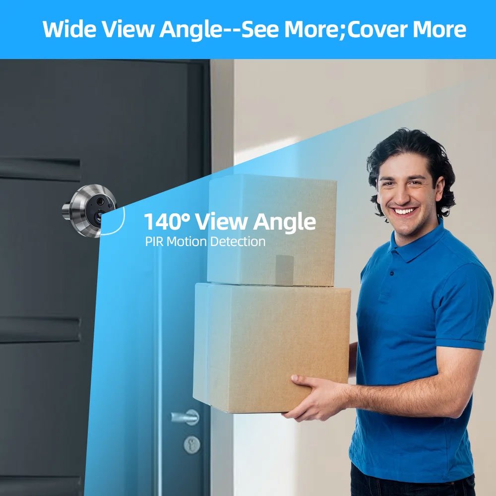 Tuya Smart 5MP Peephole Door C - đánh giá và giá Smart Home Video Doorphone Ezviz
