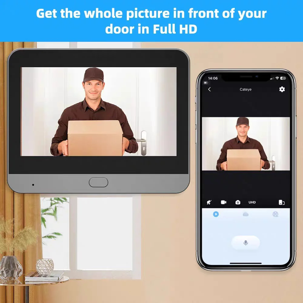 Tuya Smart 5MP Peephole Door C - đánh giá và giá Smart Home Video Doorphone Ezviz