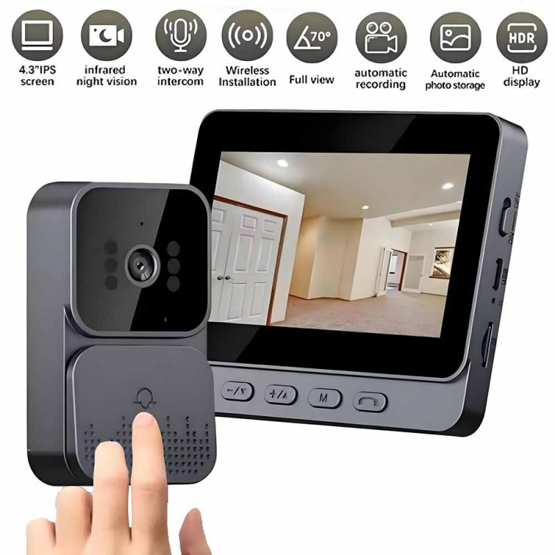 Smart WiFi 2.4G Wireless Doorb - đánh giá và giá Smart Home Video Doorphone Ezviz
