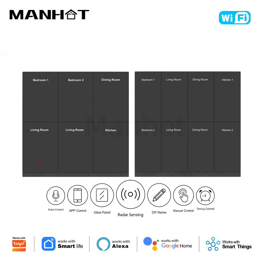 MANHOT WiFi Smart DIY Name Swi - đánh giá và giá Smart Home Internet