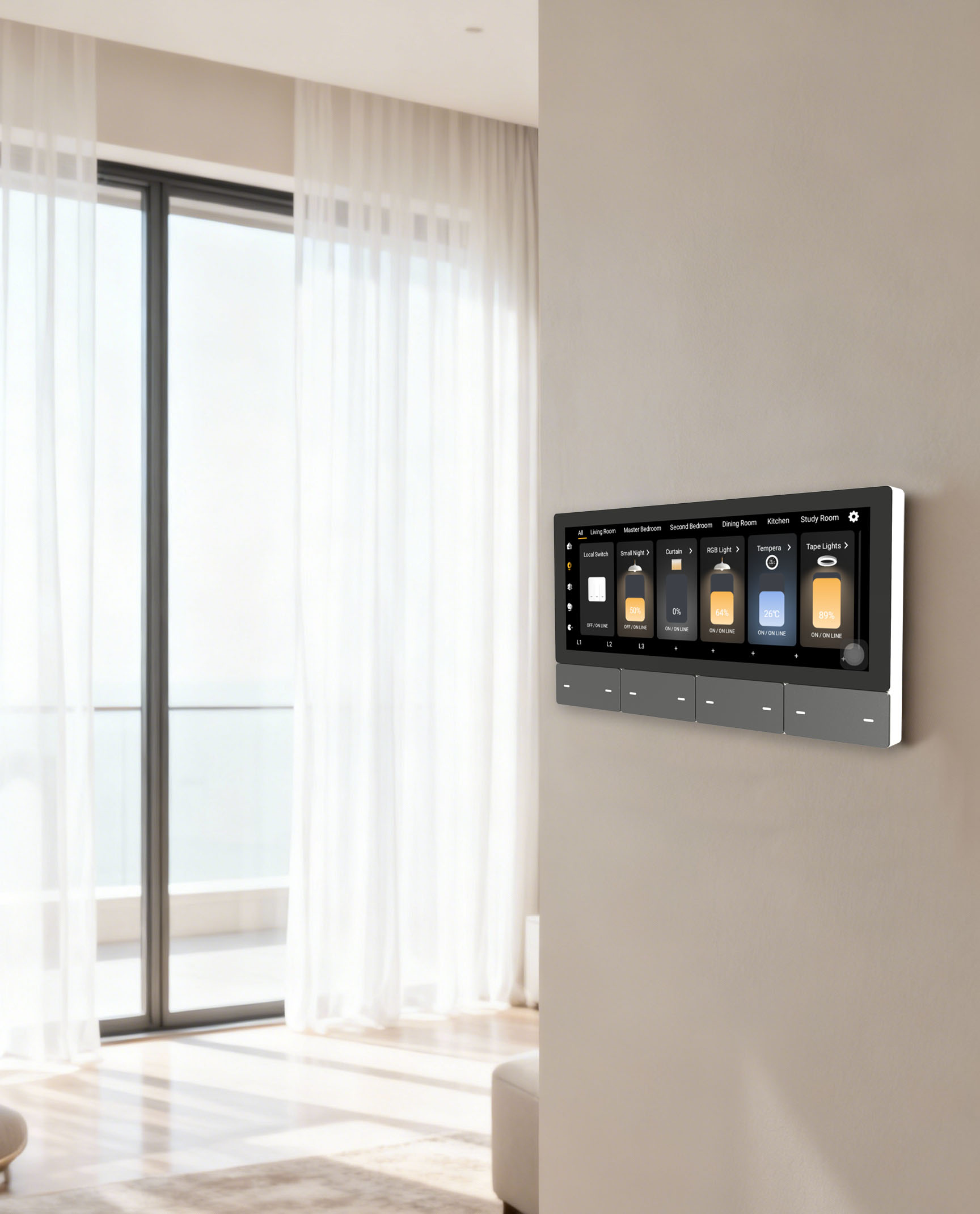 F5 Tuya UK Touch Screen Music  - đánh giá và giá Smart Home Controller