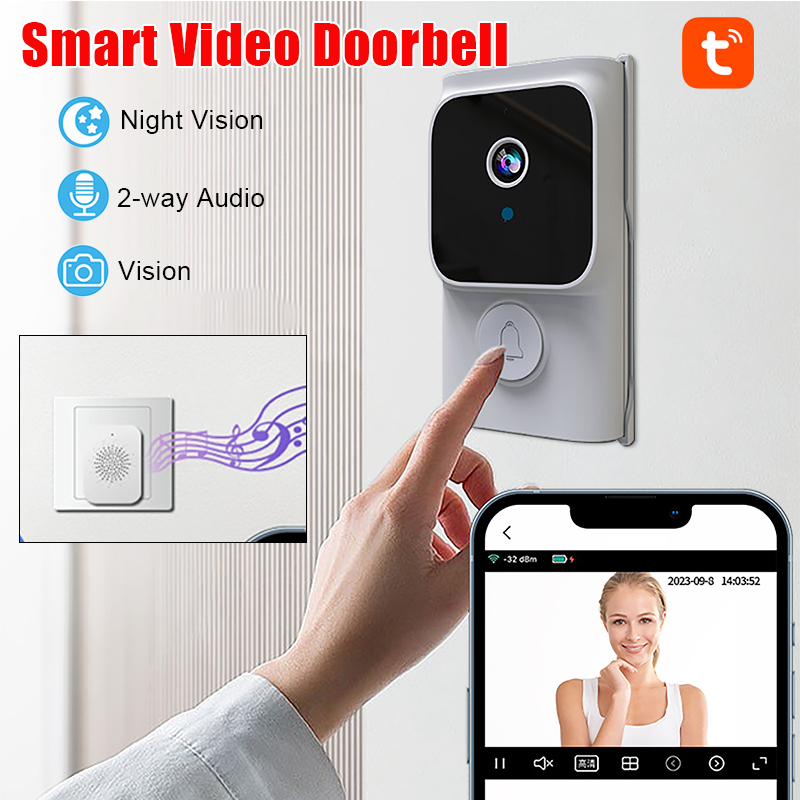 Tuya Wireless Smart Video Door - đánh giá và giá Smart Home Video Doorbell App