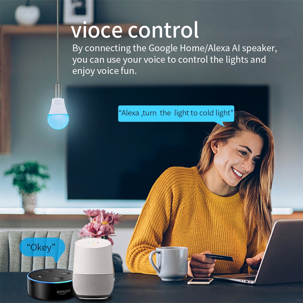 SIXWGH E27 Bulb WiFi 9W Smart  - đánh giá và giá Smart Bulb