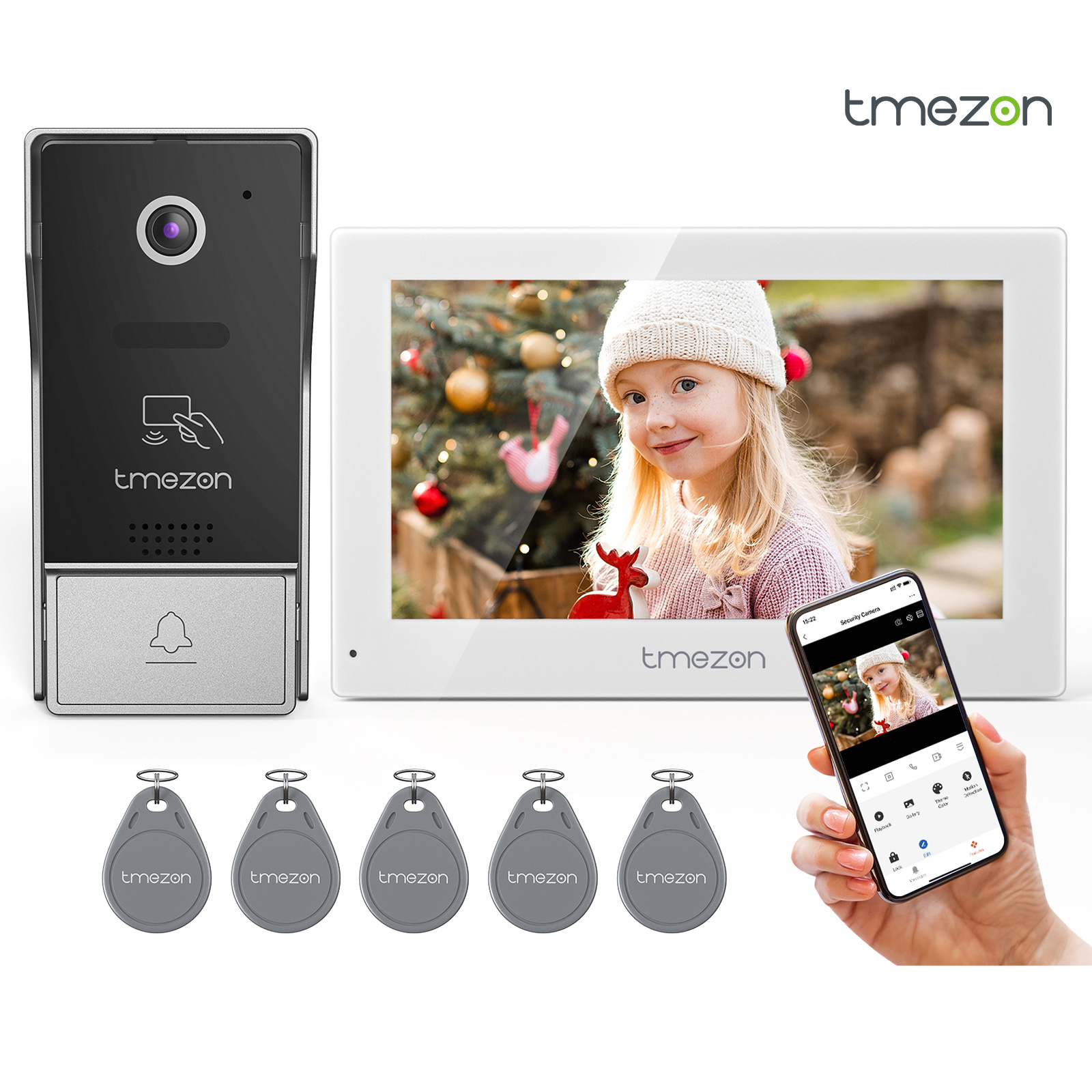 7 Inch Tuya APP 1080P wireless - đánh giá và giá Smart Home Video Doorbell App