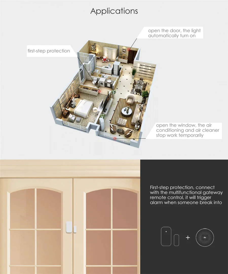 Aqara Door Window Sensor Zigbe - đánh giá và giá Smart Home Xiaomi App