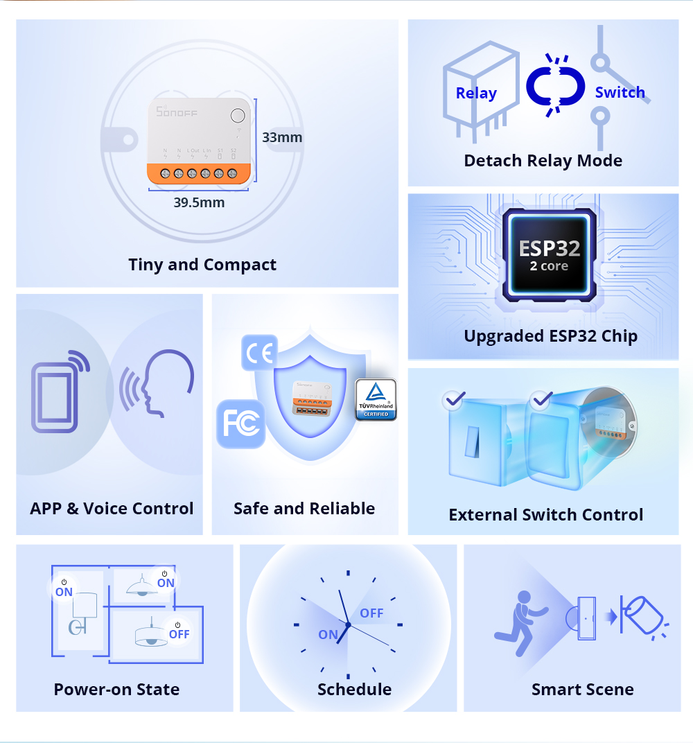 Sonoff Mini R4 Extreme Wifi Sm - đánh giá và giá Smart Home Internet